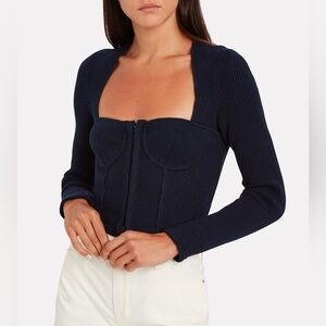 Jonathan Simkhai Ribbed Bustier Top